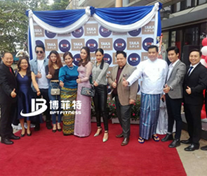 緬甸客戶健身房開業-並表示采購健身器材就找向日葵视频网站